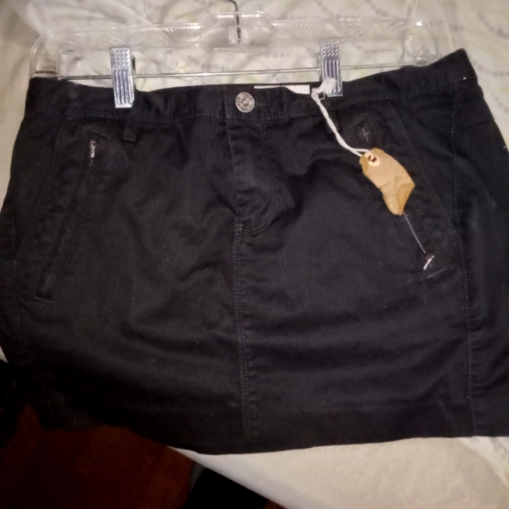 Diesel black mini skirt